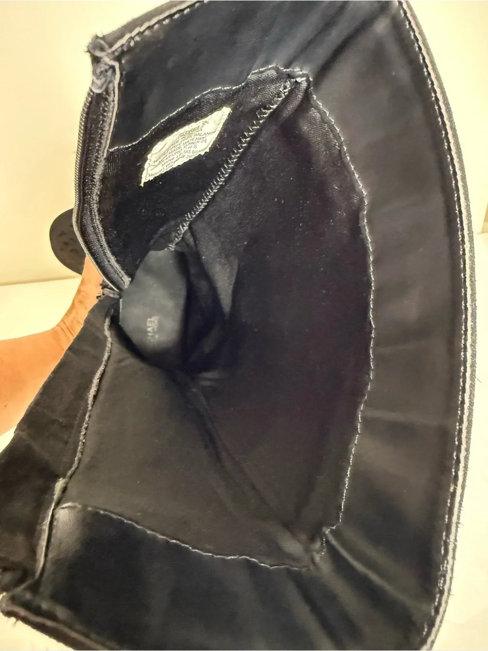 Michael Kors Black Tall MK Logo Buckle Riding Boots
